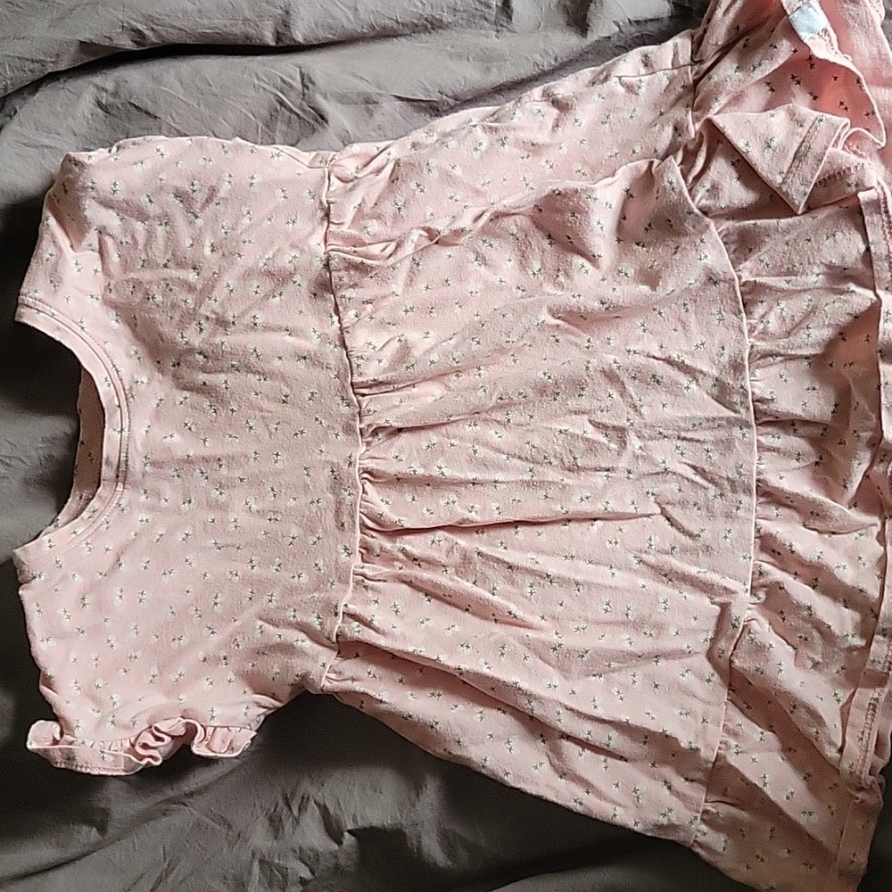 Pink flower dress
